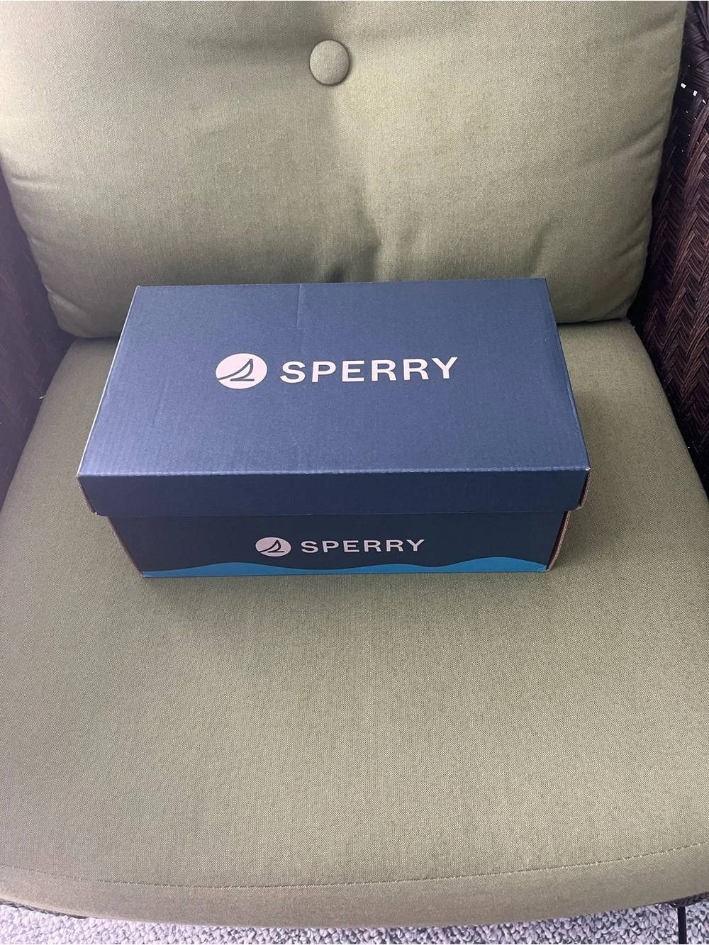 Sperry Dark Blue Branded Shoe Box with Logo